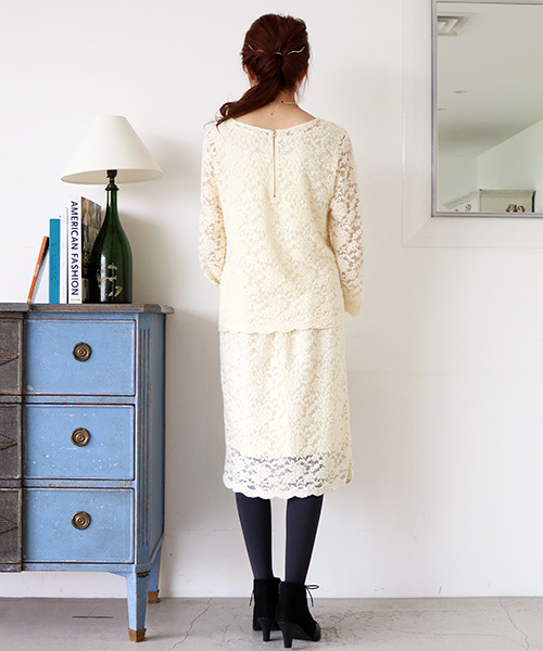 N.（N. Natural Beauty Basic）（エヌエヌナチュラルビューティーベーシック）の「2WAYレースブラウス【セットアップ対応商品】（シャツ/ブラウス・レディース・ブラック/ホワイト・MEDIUM/SMALL）」の19枚目の写真