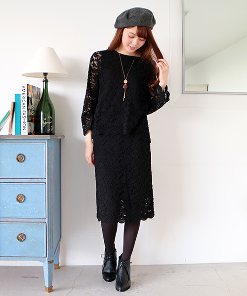 N.（N. Natural Beauty Basic）（エヌエヌナチュラルビューティーベーシック）の「2WAYレースブラウス【セットアップ対応商品】（シャツ/ブラウス・レディース・ブラック/ホワイト・MEDIUM/SMALL）」の20枚目の写真