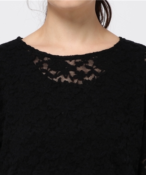 N.（N. Natural Beauty Basic）（エヌエヌナチュラルビューティーベーシック）の「2WAYレースブラウス【セットアップ対応商品】（シャツ/ブラウス・レディース・ブラック/ホワイト・MEDIUM/SMALL）」の6枚目の写真