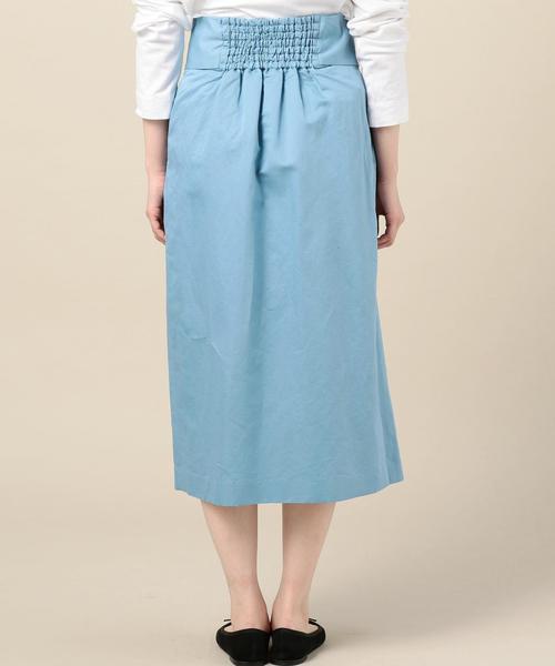 BEAUTY&YOUTH UNITED ARROWS(ビューティーアンドユースユナイテッドアローズ)の「BY コットンミックス ミドル丈 ベルトスカート◆(スカート・レディース・ケリー/ベージュ/ライトブルー・SMALL/MEDIUM)」の16枚目の写真