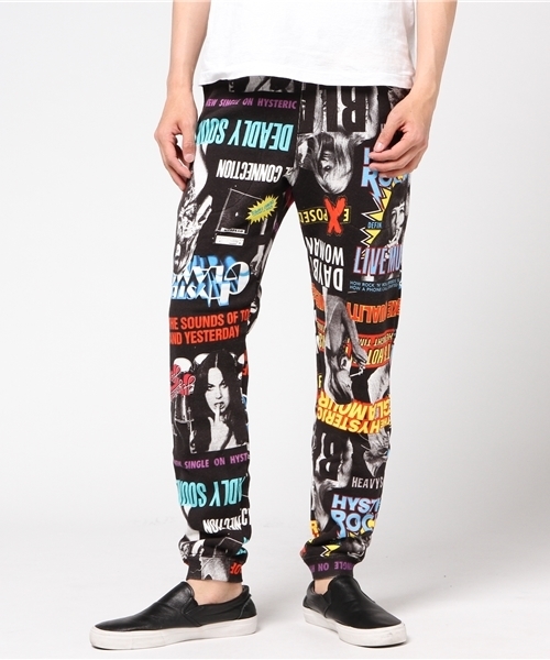 HYSTERIC GLAMOUR（ヒステリックグラマー）の「HYS ROCK総柄 SWP（その他パンツ・メンズ・グレー系その他/ブラック系その他・FREE）」の3枚目の写真