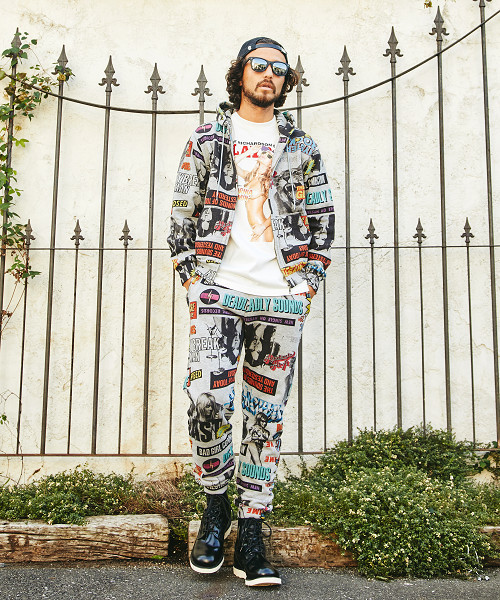 HYSTERIC GLAMOUR（ヒステリックグラマー）の「HYS ROCK総柄 SWP（その他パンツ・メンズ・グレー系その他/ブラック系その他・FREE）」の7枚目の写真