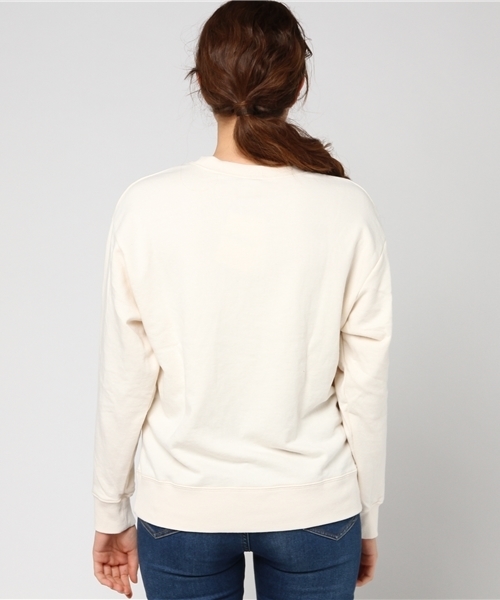 DOUBLE NAME(ダブルネーム)の「裏毛プルオーバー(coloful bird刺繍)(Tシャツ/カットソー・レディース・ブラック/オフホワイト/杢グレー/サックスブルー・FREE)」の8枚目の写真