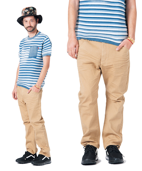 glamb（グラム）の「Coolmax pants（チノパンツ・メンズ・ベージュ/インディゴブルー/ブラック・0/1/2/3/4）」の2枚目の写真