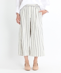 studio CLIP | リネンレーヨンストライプワイドパンツ(その他パンツ)
