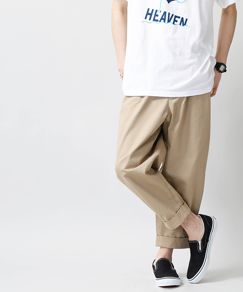 WEGO（ウィゴー）の「WEGO/クラシックタックテーパードパンツ（その他パンツ・メンズ・ブラック/ベージュ・FREE）」の16枚目の写真