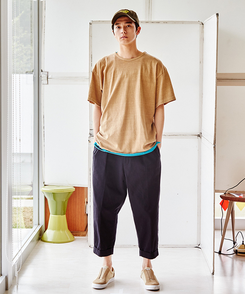 WEGO（ウィゴー）の「WEGO/クラシックタックテーパードパンツ（その他パンツ・メンズ・ブラック/ベージュ・FREE）」の21枚目の写真