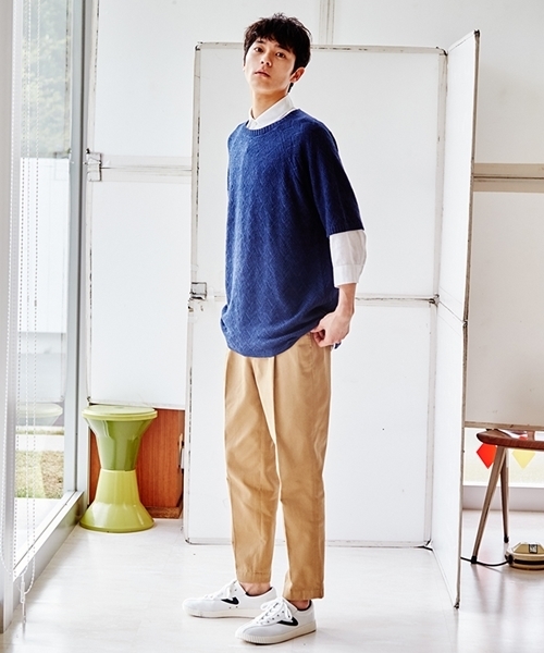WEGO（ウィゴー）の「WEGO/クラシックタックテーパードパンツ（その他パンツ・メンズ・ブラック/ベージュ・FREE）」の22枚目の写真