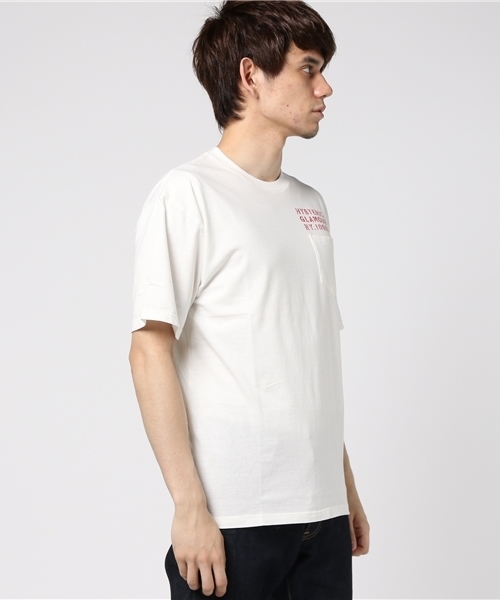 HYSTERIC GLAMOUR（ヒステリックグラマー）の「HEAVY DUTY プリント ポケ付Tシャツ（Tシャツ/カットソー・メンズ・ホワイト/イエロー/ピンク/ブラック・X-SMALL/SMALL/MEDIUM/LARGE）」の15枚目の写真