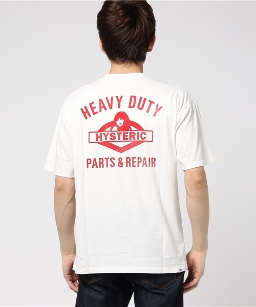 HYSTERIC GLAMOUR（ヒステリックグラマー）の「HEAVY DUTY プリント ポケ付Tシャツ（Tシャツ/カットソー・メンズ・ホワイト/イエロー/ピンク/ブラック・X-SMALL/SMALL/MEDIUM/LARGE）」の14枚目の写真