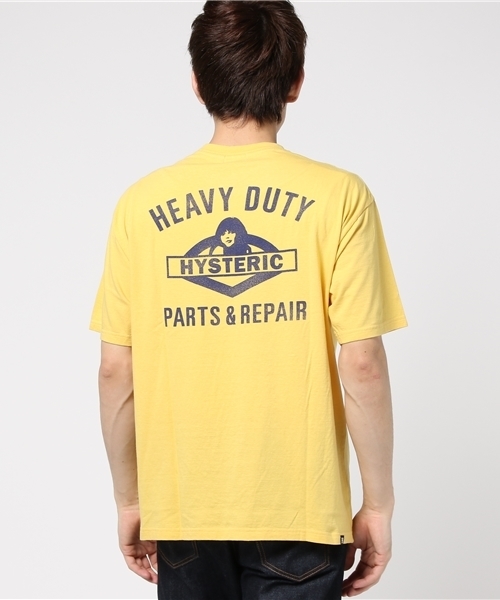 HYSTERIC GLAMOUR（ヒステリックグラマー）の「HEAVY DUTY プリント ポケ付Tシャツ（Tシャツ/カットソー・メンズ・ホワイト/イエロー/ピンク/ブラック・X-SMALL/SMALL/MEDIUM/LARGE）」の7枚目の写真