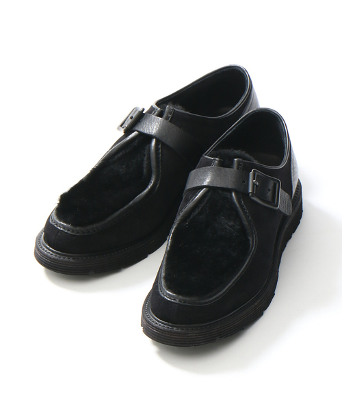 alfredoBANNISTER（アルフレッドバニスター）の「ムートンシングルモンクシューズ（モカシン/デッキシューズ・メンズ・ブラウン/ブラック・39/40/42/44/41/43）」の10枚目の写真