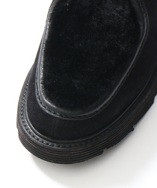 alfredoBANNISTER（アルフレッドバニスター）の「ムートンシングルモンクシューズ（モカシン/デッキシューズ・メンズ・ブラウン/ブラック・39/40/42/44/41/43）」の6枚目の写真