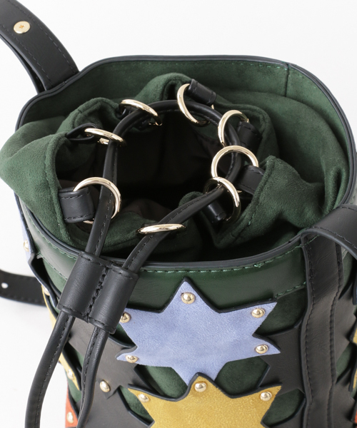 UR SELECT（ユーアールセレクト）の「スターパッチショルダー（ショルダーバッグ・レディース・ゴールド/キャメル/ブラック系その他/ブラック・FREE）」の8枚目の写真