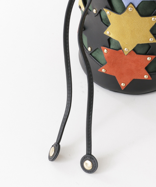 UR SELECT（ユーアールセレクト）の「スターパッチショルダー（ショルダーバッグ・レディース・ゴールド/キャメル/ブラック系その他/ブラック・FREE）」の9枚目の写真