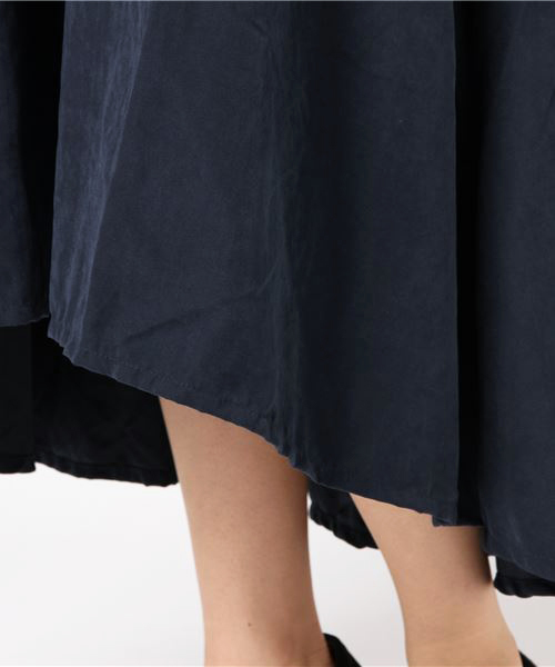 GeeRA（ジーラ）の「刺しゅう＆レースアップイレヘムスカート（スカート・レディース・ベージュ/ネイビー・LARGE/MEDIUM）」の7枚目の写真