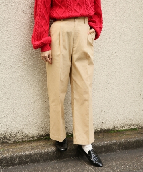 LOWRYS FARM(ローリーズファーム)の「オックスカラーワイドパンツ 783374 (その他パンツ・レディース・ブラック/ライラック/オレンジ/ベージュ・MEDIUM/LARGE)」の3枚目の写真