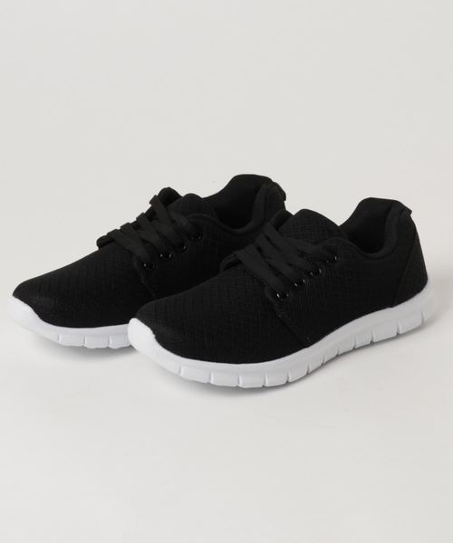 AmiAmi（アミアミ）の「超軽量スニーカー（スニーカー・レディース・ピンク/ブラック/ブラックミックス/ミックスグレー/レッド/ネイビー/ホワイト/ブラック系その他/グレー系その他/グレー/ピンク系その他/ライトグレー/パープル・23.5cm/22.5cm/24.5cm/23cm/25cm/24cm）」の5枚目の写真