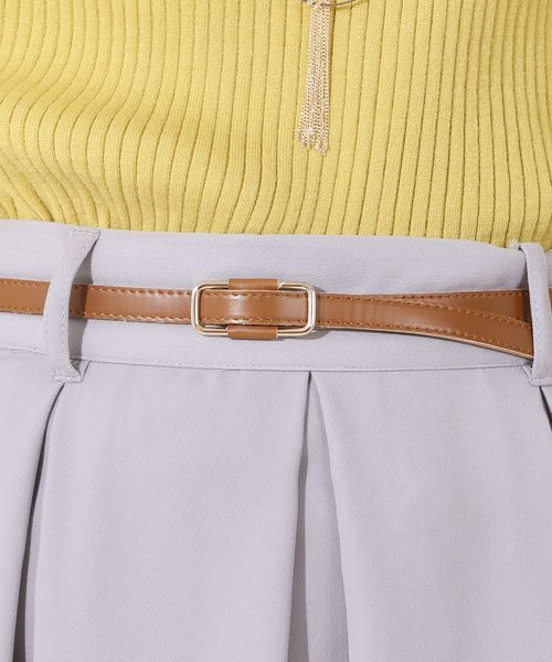 natural couture（ナチュラルクチュール）の「合皮ベルト付きイレヘムスカート（スカート・レディース・ベージュ/ピンク/グレー/ブラック・FREE）」の16枚目の写真