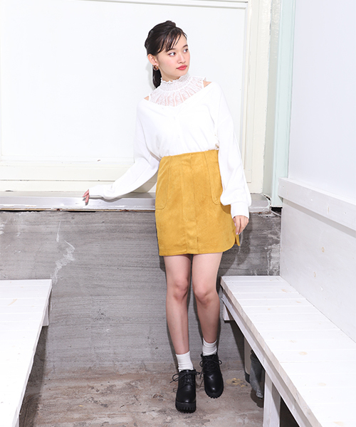 one after another NICE CLAUP（ワンアフターアナザーナイスクラップ）の「プチハイレーステレコインナー（タンクトップ・レディース・オフホワイト/ブラック/イエロー/アイボリー/その他12・FREE）」の6枚目の写真