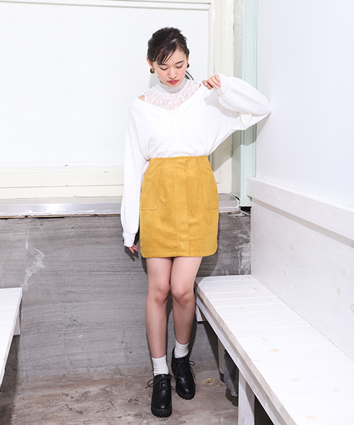 one after another NICE CLAUP（ワンアフターアナザーナイスクラップ）の「プチハイレーステレコインナー（タンクトップ・レディース・オフホワイト/ブラック/イエロー/アイボリー/その他12・FREE）」の7枚目の写真