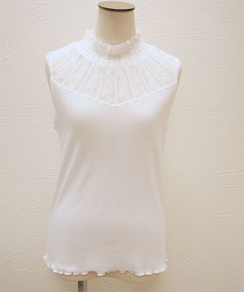 one after another NICE CLAUP（ワンアフターアナザーナイスクラップ）の「プチハイレーステレコインナー（タンクトップ・レディース・オフホワイト/ブラック/イエロー/アイボリー/その他12・FREE）」の10枚目の写真