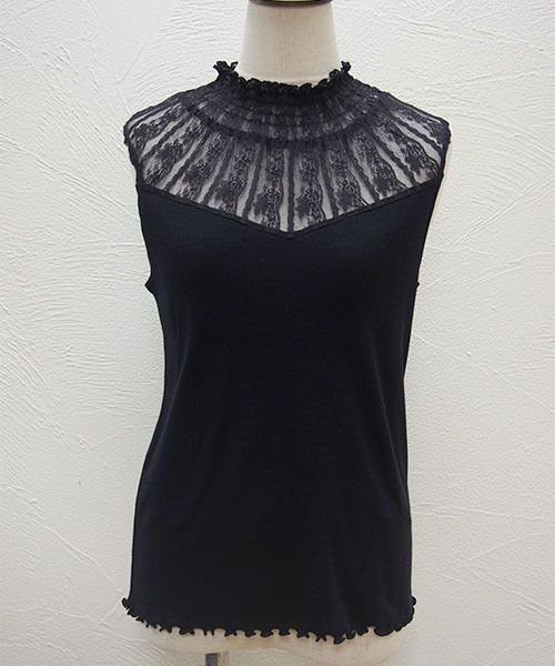 one after another NICE CLAUP（ワンアフターアナザーナイスクラップ）の「プチハイレーステレコインナー（タンクトップ・レディース・オフホワイト/ブラック/イエロー/アイボリー/その他12・FREE）」の11枚目の写真