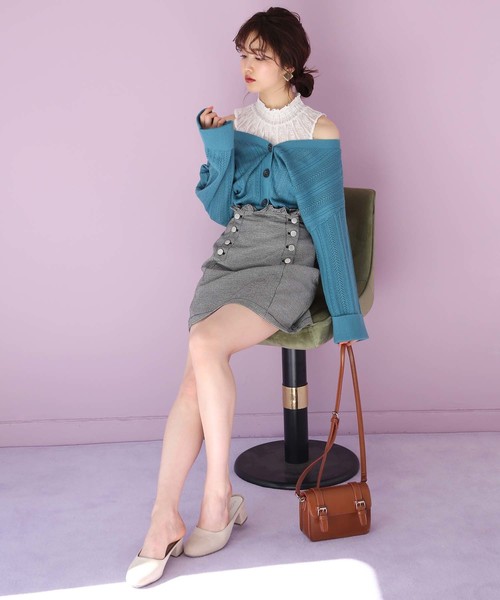 one after another NICE CLAUP（ワンアフターアナザーナイスクラップ）の「プチハイレーステレコインナー（タンクトップ・レディース・オフホワイト/ブラック/イエロー/アイボリー/その他12・FREE）」の18枚目の写真