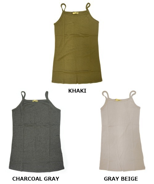 DONOBAN（ドノバン）の「コットンフライスキャミソール（キャミソール・レディース・ブラック/ホワイト/ネイビー/チャコールグレー/杢グレー/カーキ/グレイッシュベージュ・M/L/LL/4L/3L）」の20枚目の写真