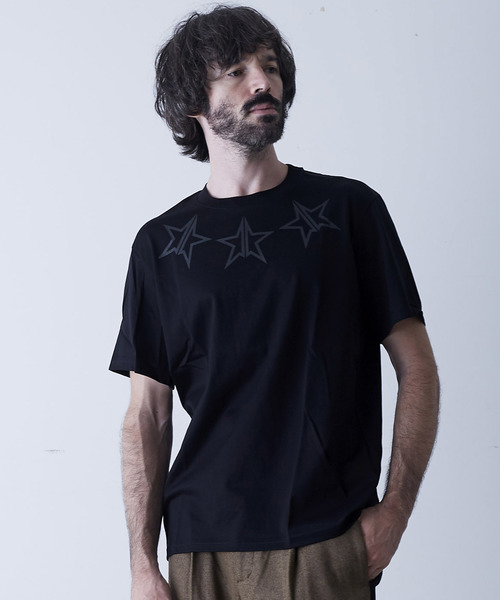 KAZUYUKI KUMAGAI ATTACHMENT（カズユキクマガイアタッチメント）の「【KAZUYUKI KUMAGAI】40/2シルキー天竺クルーネック半袖/KJ81-085（Tシャツ/カットソー・メンズ・ホワイト/ブラック/グレー・1/2/3）」の2枚目の写真