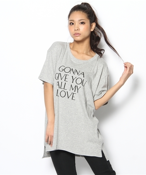 LOVE BOAT(ラブ・ボート)の「マドンナBIG Tシャツ(Tシャツ/カットソー・レディース・ブラック系/グレー系2/ホワイト系・FREE)」の3枚目の写真