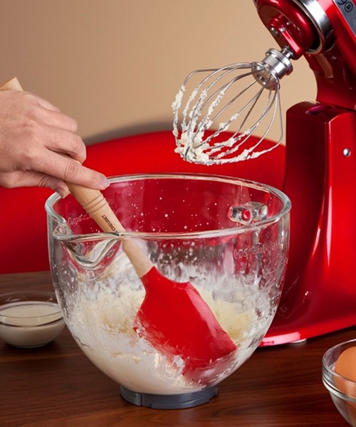 Le Creuset（ルクルーゼ）の「グルメ・スパチュラ VS(Ｍ)（キッチンツール・レディース・ホワイト/オレンジ/ピンク系その他/チェリーレッド・M）」の6枚目の写真