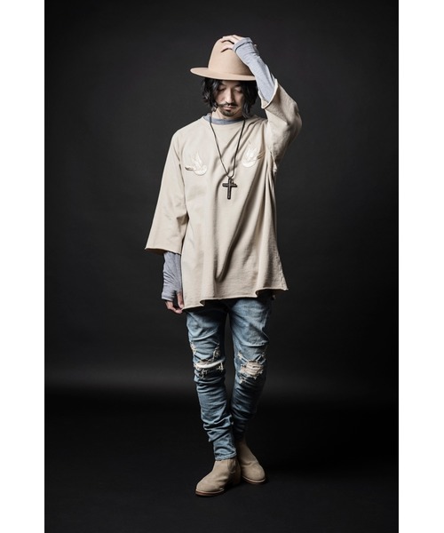 CHORD NUMBER EIGHT(コードナンバーエイト)の「OLIVER DESTROY DENIM PANTS 2(デニムパンツ・メンズ・ブラック/ライトブルー/インディゴブルー・SMALL/MEDIUM/LARGE)」の20枚目の写真