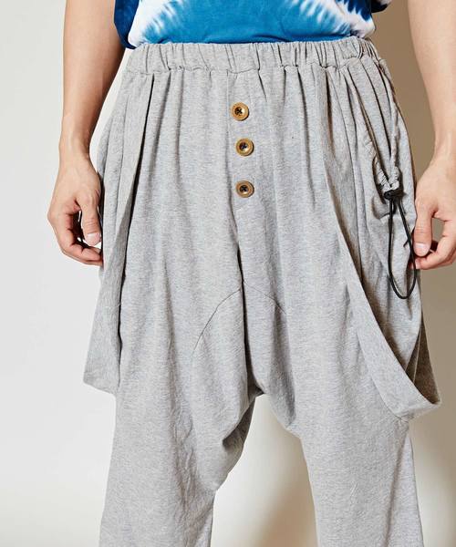 チャイハネ（チャイハネ）の「【チャイハネ】ジャージ変形MEN'Sサルエルパンツ（その他パンツ・メンズ・ブラック/グレー/カーキ・FREE）」の11枚目の写真