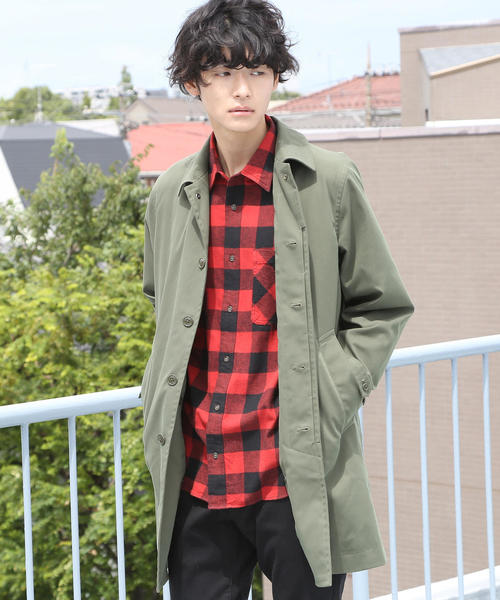 coen（コーエン）の「2WAYスプリットラグランステンカラーコート