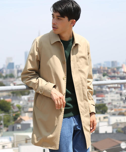 coen（コーエン）の「2WAYスプリットラグランステンカラーコート（ステンカラーコート・メンズ・オリーブ/ネイビー/ベージュ・LARGE/MEDIUM/SMALL/X-LARGE）」の22枚目の写真