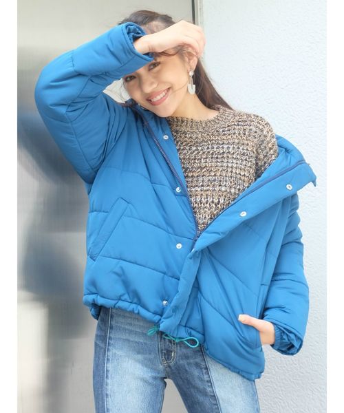 EVRIS(エヴリス)の「チュニックダウンコート(その他アウター・レディース・ブラック/ベージュ/ターコイズブルー/オレンジ・FREE)」の12枚目の写真