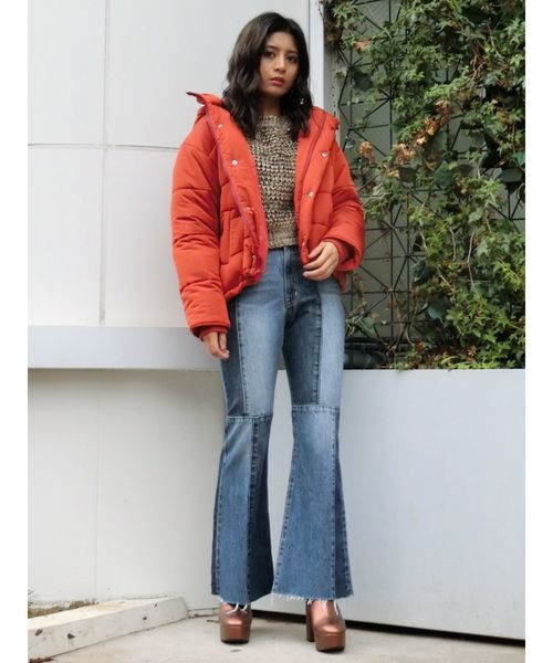 EVRIS(エヴリス)の「チュニックダウンコート(その他アウター・レディース・ブラック/ベージュ/ターコイズブルー/オレンジ・FREE)」の10枚目の写真