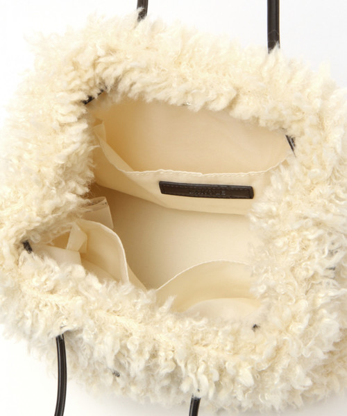 LAKOLE（ラコレ）の「エコラムファー巾着トートバッグ / LAKOLE（トートバッグ・レディース・ブラック/ホワイト/グレー・FREE）」の9枚目の写真