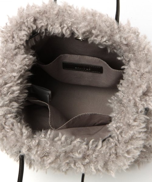 LAKOLE（ラコレ）の「エコラムファー巾着トートバッグ / LAKOLE（トートバッグ・レディース・ブラック/ホワイト/グレー・FREE）」の11枚目の写真