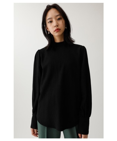 MOUSSY（マウジー）の「FALL COLOR PUFF SLEEVE TOP（Tシャツ/カットソー・レディース・ブラック/パープル/オフホワイト/ライトブラウン・FREE）」の3枚目の写真