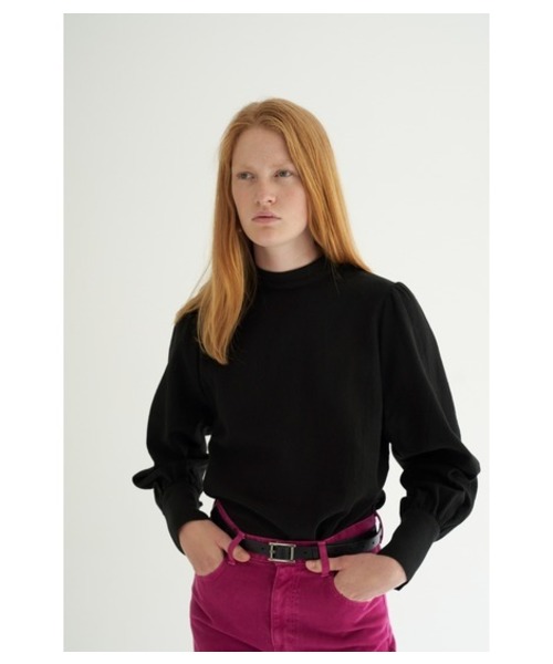 MOUSSY（マウジー）の「FALL COLOR PUFF SLEEVE TOP（Tシャツ/カットソー・レディース・ブラック/パープル/オフホワイト/ライトブラウン・FREE）」の21枚目の写真