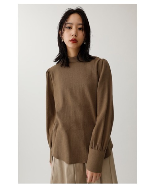MOUSSY（マウジー）の「FALL COLOR PUFF SLEEVE TOP（Tシャツ/カットソー・レディース・ブラック/パープル/オフホワイト/ライトブラウン・FREE）」の22枚目の写真