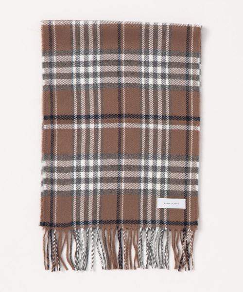 ADAM ET ROPE'（アダムエロペ）の「イタリア製ブリティッシュチェックマフラー（マフラー・メンズ・イエロー系その他3/グリーン/ネイビー・FREE）」の3枚目の写真