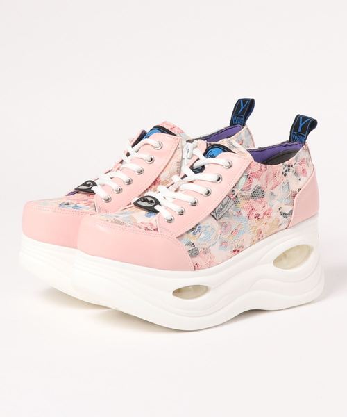 YOSUKE（ヨースケ）の「「YOSUKE/ヨースケ」厚底レースアップスニーカー（スニーカー・レディース・ホワイト/ブラック/ブラックミックス/ピンク系その他/ネイビー/ブラック系その他/ホワイト系その他/ライトピンク/ブラック×ブラック・23/24/22.5/24.5/23.5）」の9枚目の写真