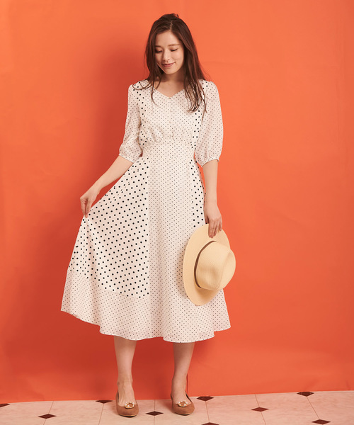 NOELA（ノエラ）の「ミックスドットワンピ（ワンピース）」 - WEAR