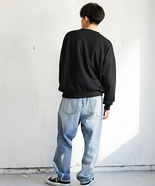 PairPair(ペアペア)の「裏毛ヘンリーネックプルオーバー(Tシャツ/カットソー・メンズ・ブラック/ベージュ/ライトグリーン・FREE)」の7枚目の写真