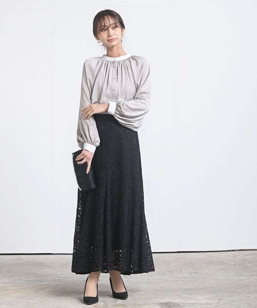 rps（アールピーエス）の「レースパール２ＷＡＹクラッチバッグ（クラッチバッグ・レディース・ブラック/ベージュ・フリー）」の7枚目の写真