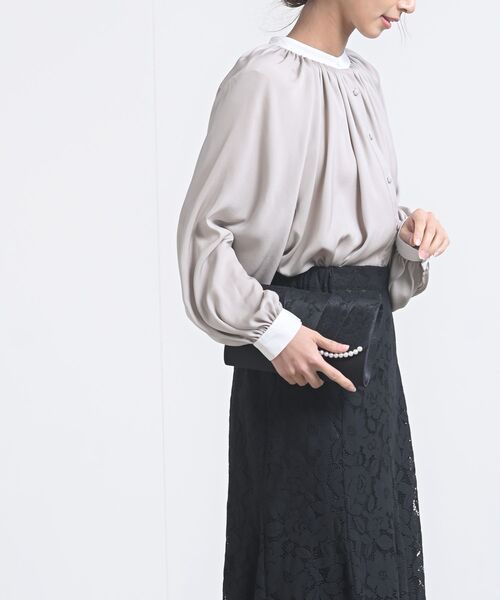 rps（アールピーエス）の「レースパール２ＷＡＹクラッチバッグ（クラッチバッグ・レディース・ブラック/ベージュ・フリー）」の8枚目の写真