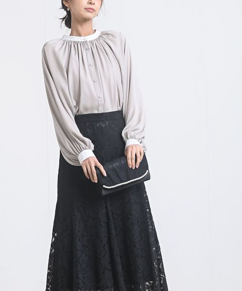 rps（アールピーエス）の「レースパール２ＷＡＹクラッチバッグ（クラッチバッグ・レディース・ブラック/ベージュ・フリー）」の9枚目の写真